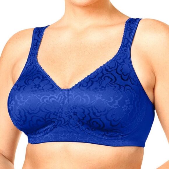 Playtex Women's Blue 18 Hour Ultimate Shoulder Comfort Bra Size 44D NWT - Picture 1 of 7